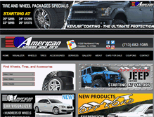 Tablet Screenshot of americanwheelandtire.com
